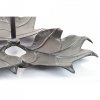 Etażerka metalowa liście Meisa Aluro dwupoziomowa - wys. 57,5 cm
